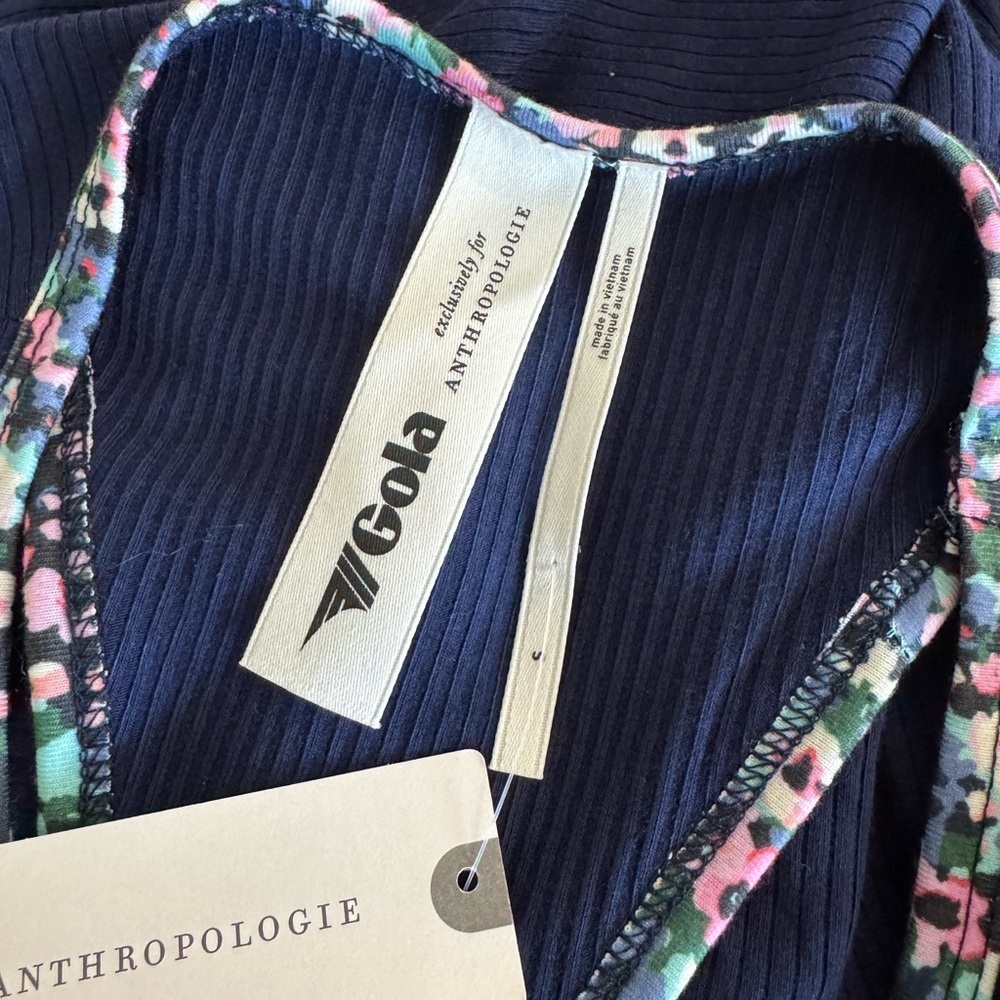 Anthropologie Gola Sun's Out Mini Dress Blue Motif Size Small New With Tags - Picture 7 of 10